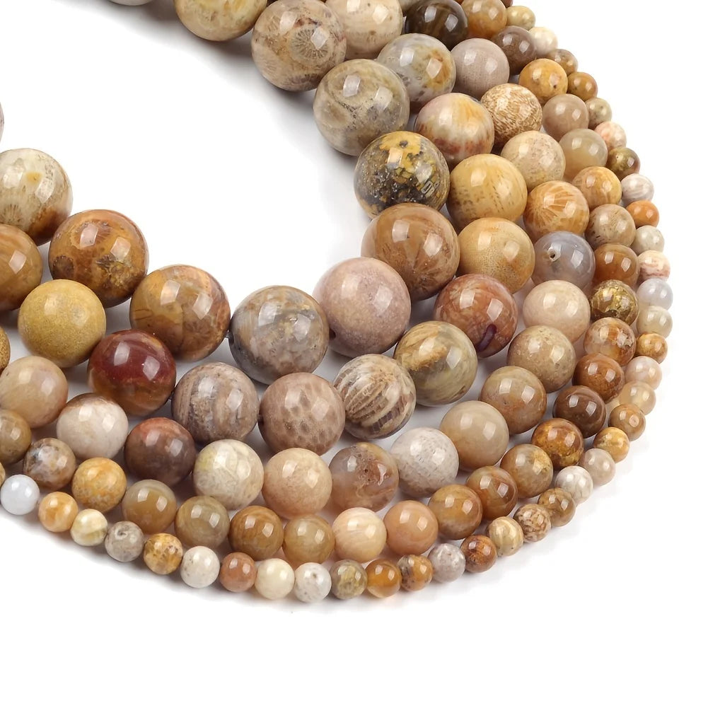 4-12mm Natural Chrysanthemum Onyx Round Loose Beads for Jewelry Making DIY Bracelet Necklace Accessories 15inches